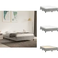 vidaXL Struttura letto grigio chiaro 140x200 cm in velluto - Letti e strutture letto