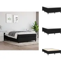 vidaXL Letto a molle insacchettate nero 140x200 cm in tessuto - Letti e strutture letto