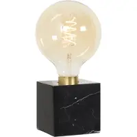 Calex Square Marble lampada da tavolo, nero