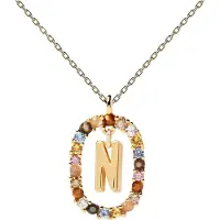 PDPaola Bellissima Collana Placcata Oro Lettera N Co01-273-U — Collana