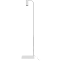 Licht-Erlebnisse Lampada da terra piccola bianca 124 cm flessibile GU10 metallo lampada da terra da soggiorno lampada da lettura
