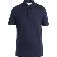Icebreaker Merino 150 Tech Lite III S/S Polo Maglia merino Uomo (XL, blu)