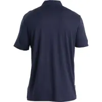 Icebreaker Merino 150 Tech Lite III S/S Polo Maglia merino Uomo (L, blu)