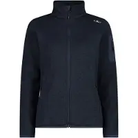CMP Women's Jacket Jacquard Knitted Giacca in pile Donna (40, blu)