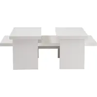 Skye Decor , Sanctuary - Wood White, tavolino, legno bianco, 100 % truciolato rivestito di melamina, 110 x 45 x 41,5