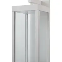 LUCANDE Applicazione da esterni LED Ferdinand, bianca, in metallo, 38 cm
