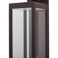 LUCANDE Applique da esterni LED Ferdinand, color ruggine, sensore, IP54