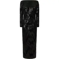 Pepe Jeans per donna. PL953636 Abito nero Anastasia (XS), Casual, Da sera, Poliestere, Manica lunga