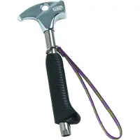 Petzl Tamtam Martello da roccia (One Size, nero/grigio)