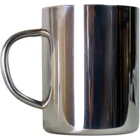 Basic Nature Edelstahl Thermobecher DeLuxe (0,4 l, grigio)