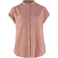 Fjällräven Women's Övik Hemp Shirt S/S Camicia Donna (XS, fuchsia)
