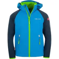 TROLLKIDS Kids Rondane Zip Off Jacket XT Giacca softshell Bambini (176, blu)