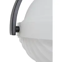LUCANDE lampada a sospensione Helva, bianca, a 1 luce, Ø40cm, ruotabile