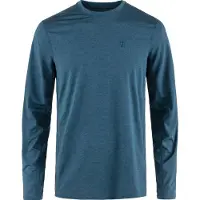 Fjällräven Abisko Day Hike L/S Maglia a manica lunga Uomo (S, blu)