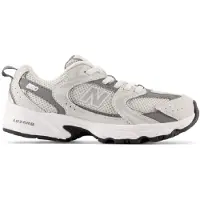 New Balance per ragazzo. PZ530V1 Scarpe da ginnastica 530 Bungee grigie (29), Basso, Stringhe, Casual, Sportivo, Grigio, moda per bambini