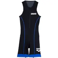 Arena W Trisuit St 2.0 Front Zip Black/royal Taglia: XXS | Costumi Interi Outlet | Donna | Nero