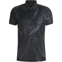 BOSS per uomo. 50537757 Polo Paddy Desert Active nera (M), Nero, Casual, Poliestere, Manica corta
