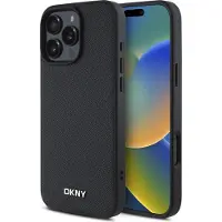 DKNY Custodia Per Telefono Pu Leather Metal Logo Magsafe Iphone 16 Pro