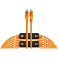 Tether Tools TetherPro Optima 10G USB-C, 31' (9,4 m), arancione diritto