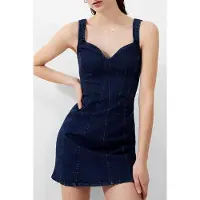 French Connection Cara Denim Dress Mid Wash Taglia: 6 | Abiti Mini Outlet | Donna | Blu