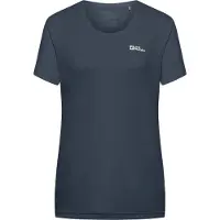 Jack Wolfskin Women's Tech T Maglia funzionale Donna (XL, blu)