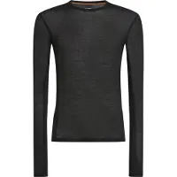 Icebreaker Merino 75 Cool-Lite Featherlight L/S Crewe Maglia a manica lunga Uomo (M, nero)