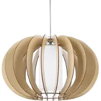 Eglo 95598 Stellato 1 lampada a sospensione Ø 40cm nichel opaco bianco acero