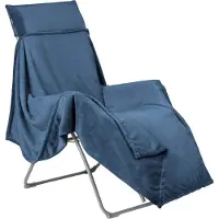 Lafuma Mobilier Flocon Throw Relax Coperta (172 x 180 cm, blu)