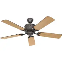 CasaFan Ventilatore da soffitto ECO ELEMENTS, noce/marrone, Ø 132 cm, silenzioso