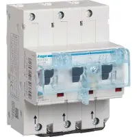 Hager Interruttore SLS a 3 poli, caratteristica E, 50 A, per montaggio su guida DIN, USA