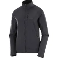 Salomon - Pile stretch e leggero - Sntial Lightwarm FZ W Deep Black per Donne - Taglia M - Nero