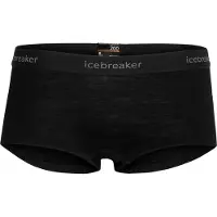 Icebreaker Women's 200 Oasis Boy Shorts Intimo lana merinos Donna (M, nero)