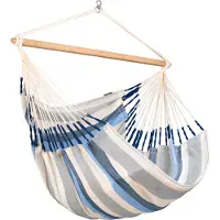 LA SIESTA Domingo Sea Salt Kingsize sedia sospesa XL resistente alle intemperie sedia sospesa blu