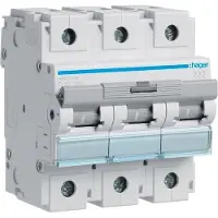Hager Interruttore automatico tripolare 15 kA, caratteristica D, 125 A, 4,5 moduli