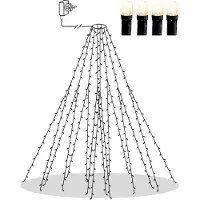 Star Trading Illuminazione a LED per albero di Natale Crispy Ice White, 360 LED, 2 m, IP44