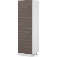 Vicco Armadio frigorifero R-Line Grigio nobile 60 cm, Model 29760