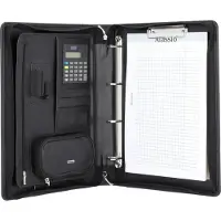 Alassio Bosa Caso di scrittura Vera Pelle 27 cm nero