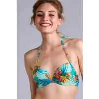 Marlies Dekkers Hula Haka Aqua Sky Plunge Balcony Bikini Top Taglia: 70F | Bikini Outlet | Donna | Ciano