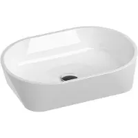Ravak Lavabo da appoggio Solo marmo bianco 58 x 40 cm XJX01358000