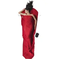 Cocoon MummyLiner Mikrofaser Sacco a pelo da viaggio (241 x 90/56 cm, rosso)