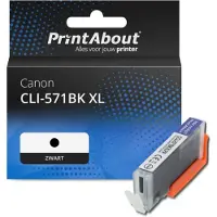 PrintAbout Cartuccia compatibile Canon CLI-571BK XL - Nero Alta capacità