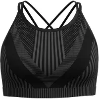 Smartwool Women's Intraknit Strappy Bra Reggiseno sportivo Donna (XL, nero)