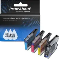 PrintAbout Cartuccia compatibile Brother LC-1240VALBP - 4 colori Multipack