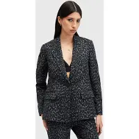 AllSaints Aurora Blazer Leppo Grey/black Taglia: 2 | Blazers Outlet | Donna | Grigio