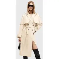 AllSaints Clyde Trench Ecru White Taglia: 12 | Trench Outlet | Donna | Marrone