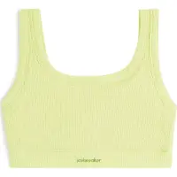 Icebreaker Women's Merino Rib Lotus Bra Reggiseno sportivo Donna (XS, giallo)