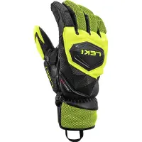 LEKI - Guanti da sci - WCR Venom SL 3D Black/Ice Lemon in Silicone - Taglia 8.5 - Nero