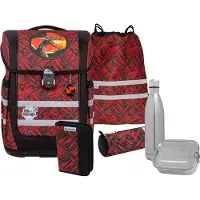 MCNEILL Ergo Compacto Set di borse per la scuola 5 pezzi rosso