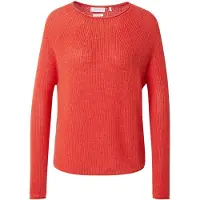 Rich & royal Seamless Crew Neck Half Cardigan Sunset Red Taglia: S | Maglioni a maglia Outlet | Donna | Rosso