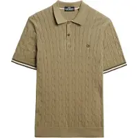 Superdry per uomo. M1110441A Polo Texture verde (XL), Casual, Cotone, Manica corta